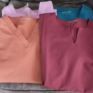 Mandala Scrub Tops in Assorted Colors